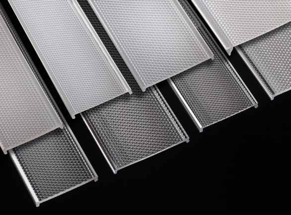 MICRO PRISMATIC STRUCTURE PROFILES PTH is specialized in the extrusion of lighting profiles in new Micro Prism Structure.