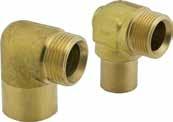 Baseboard fittings Radiant and hydronic piping systems QS-style brass baseboard elbows connect ½", ⅝" and ¾" Uponor PEX tubing to ¾" copper baseboard with the appropriate QS-style fitting assembly.