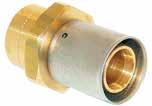 Radiant and hydronic piping systems MLC press fitting brass sweat adapters MLC press fitting brass sweat adapters transition MLC tubing to copper pipe. Fittings come disassembled for sweating.