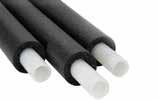Pre-insulated piping systems Part no. Part description List price/ea. F6921250 F6921500 F6922000 1 1 4" Pre-insulated Uponor AquaPEX with 1 2" insulation, 20-ft. straight length, 100-ft.