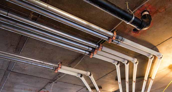 EP coupling PEX plumbing systems Uponor PEX-a Pipe Support Uponor PEX-a Pipe Support strapping Uponor ProPEX ring For more information, visit
