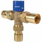 Hydronic valves and accessories Radiant and hydronic piping systems Thermal mixing valves thermostatically control water temperature ranges between 80 F and 165 F.