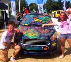 FinISH FESTIVAL FUN Centrum Clean UP Zone Got colour? Let us make sure that your car isn t looking like a rainbow explosion by the time you get home.