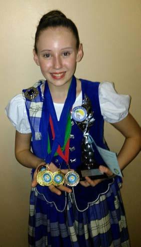 Tara Matheson also attended a competition in Mackay where she yet again took away several awards including first in Flora McDonald s Fancy, second in Scottish Lilt, second in Seann Truibhas, second