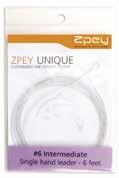 Zpey FUSION II polyleaders SINGLE hand Double handed Intermidiate - 6 feet #6 Sink rate 3-5 feet #6 Sink rate 6-5 feet #6 Intermidiate - 6 feet #7 Sink rate 3-5 feet