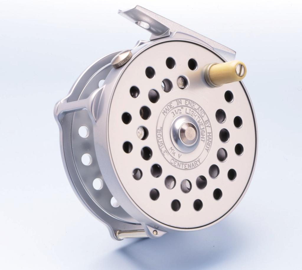 Hardy Bouglé MK6 New for 2007 an updated re-introduction of the Bouglé reel in the original silver colour scheme.