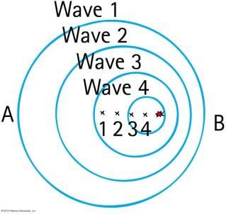 The Doppler Effect A change in the observed frequency of a wave caused by relative motion
