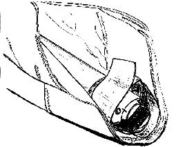 While installing the leading edge tubes into the sail, place the washout struts facing forward toward the nose of the wing and along the leading edge tubes (Fig. 3).
