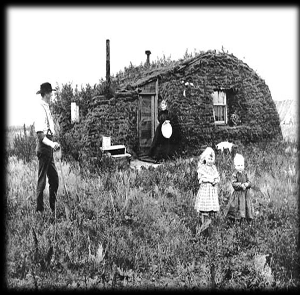 Section 2: A Hard Life for Farmers Sod houses there were no trees in the Great Plains so houses had to be made of dirt from the Plains - rain caused leaks Inventions steel plows, windmills, seed