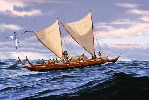 Polynesian sailors sailed to the Hawaiian