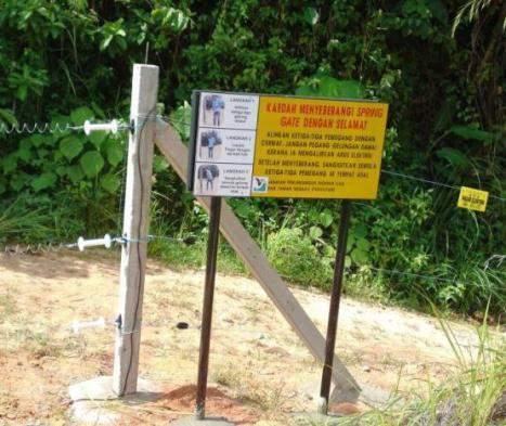 Elephant Electric Fence System (SPEG) Elephant translocation is not a suitable option in areas adjacent to large elephant