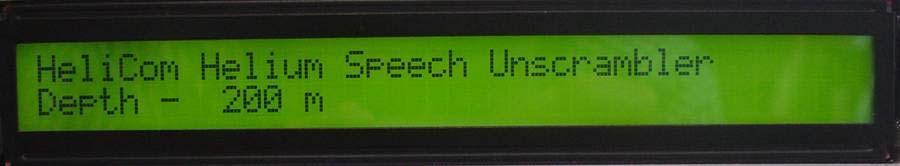 The LCD provides feedback to the user and prompts them for the appropriate key selection to either scroll to the next field or to edit the displayed field.