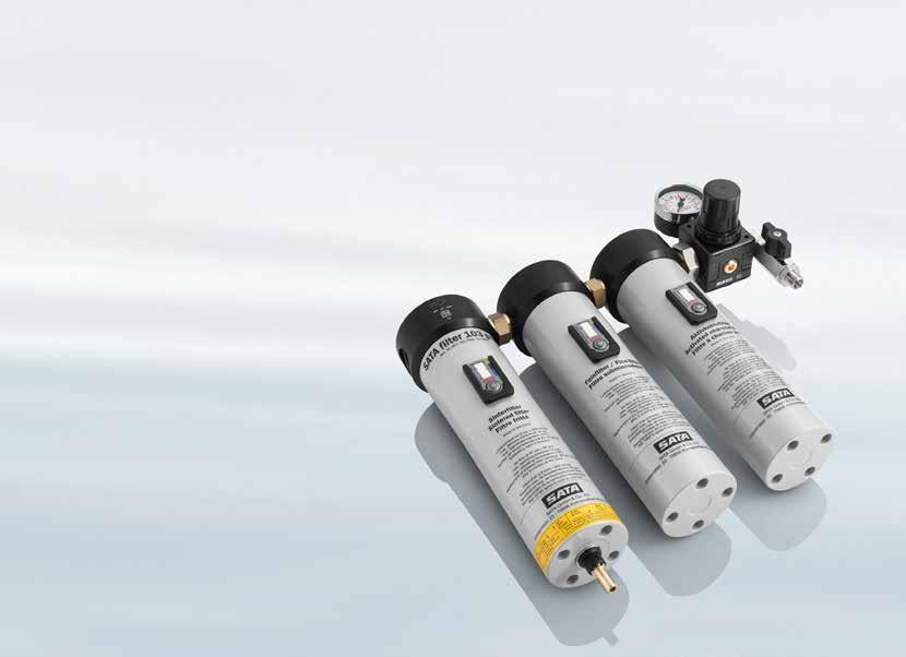 SATA Ensuring clean atomisation and breathing air Every paint shop requires compressed air, whether for