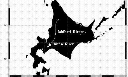 Ishikari River System in Hokkaido, the Bering Sea (WB: