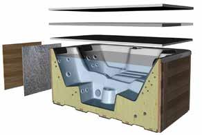 Studies by The Netherlands Organisation for Applied Scientific Research show that the innovative design of Starline quadruple insulation spa s retains water heat very well,