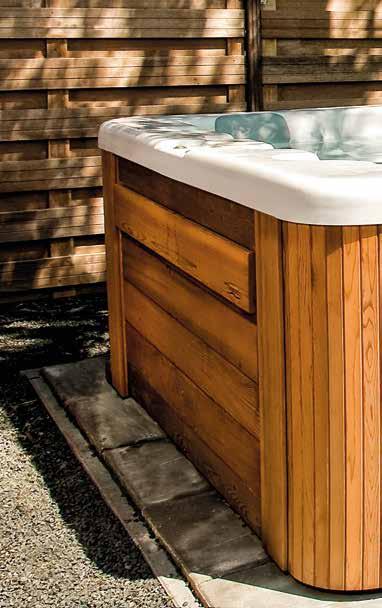 DESIGN Casing For the stylish, natural characteristic casing of the spas, we use Canadian cedar wood of the highest quality.