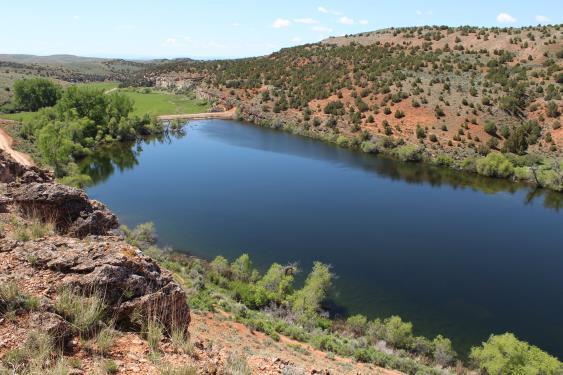 Recreational Opportunities Springback Ranch is a canyon ranch defined by limestone and (red) sandstone cliffs interspersed with lush irrigated meadows and creek bottoms that rise to sagebrush and