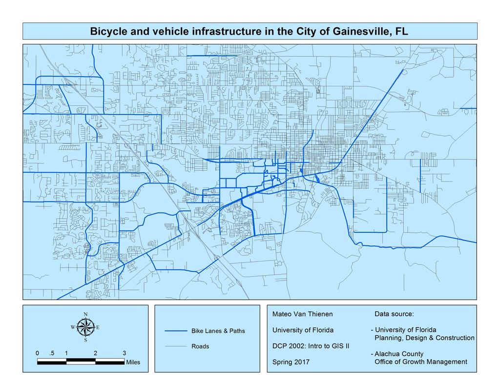 Mateo Van Thienen 4 Census block groups for the State of Florida were then added to ArcMap. A CLIP operation was performed using the aforementioned 2-mile buffer around the Gainesville, FL urban area.