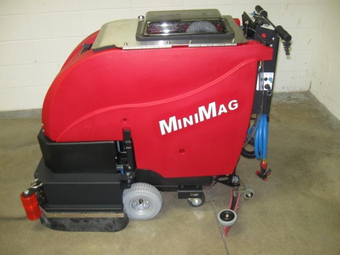 A feature to MiniMag scrubber is the Drain Saver stainless steel