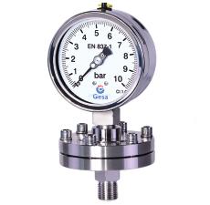 pplication: ooling ir conditioning Food Treatment Plants Hydraulic Pressure gauges with diaphragm in stainless steel Pressure gauges with diapraghm in ISI 316 Stainless steel.