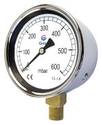 M 04 02 apsule pressure gauge with zincked steel case apsule pressure gauges with elastic element and moving parts in copper alloy manufactured according to N 837-3 standards.