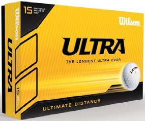 GOLF BALLS ULTRA //Ultra long distance through an advanced 2-piece construction //Ultra durable cover BALL ULTRA 15
