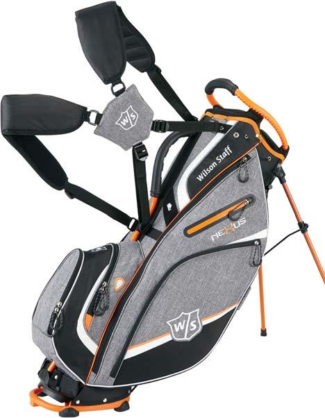 ground New base geometry fits into riding cart bag well EXTRA FEATURES 4-Point double strap with EVA thermoformed