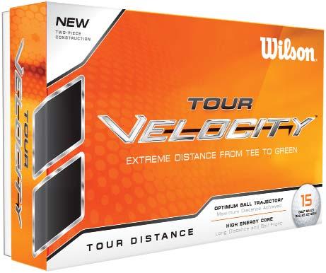 GOLF BALLS TOUR VELOCITY TOUR DISTANCE EXTREME DISTANCE FROM TEE TO GREEN Hard cover material generates optimal ball