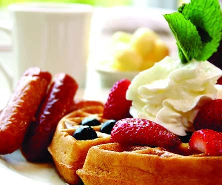 gravy Fresh pastries and sweets Fresh fruit display Reservation with a credit card required. Please call 269-1953.