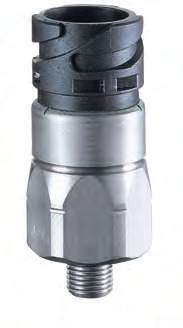 M.1 hex 24 integrated 0120 Diaphragm pressure switches with integrated bayonet connector NC or NO, maximum operating voltage up to 42 V Zinc-plated steel (Cr VI-free) Overpressure safety up to 300
