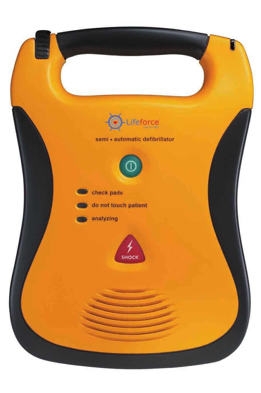 Hardwearing The LIFEFORCE AED is a durable piece of equipment, tested for use in even the most hostile of environments.
