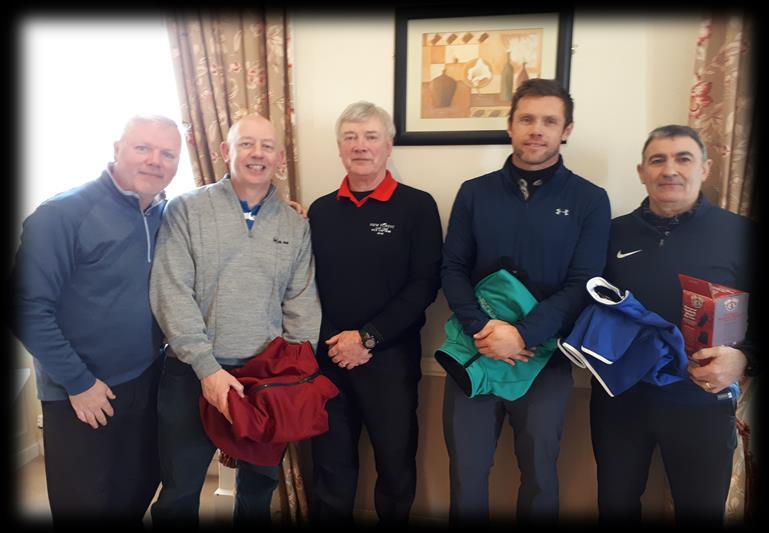 The winning team was David Masterson, Noel Davey and Pat Keating with a score of 61.8. In second place was Don Gibney, Brendan Daly and Barry Kelly with a score of 62.8. John McGuinness finished on top of division 4 with a great overall score of 128 points.