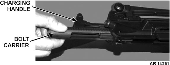3.5 REINSTALL M16/M4 SERVICE BOLT. WARNING To prevent personnel injury, DO NOT interchange service bolts between weapons.