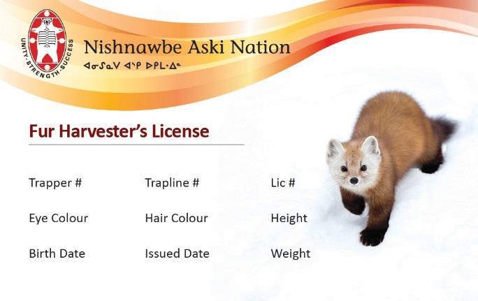 Nishnawbe Aski Nation (NAN) Fur Harvesters Promoting humane harvesting; protecting treaty and Aboriginal rights; and preserving culture and traditional ways In 2016-17 trapping season, NAN will be