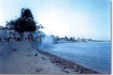 Beach erosion Before Hurricane Luis (February 1994) After Hurricane Luis
