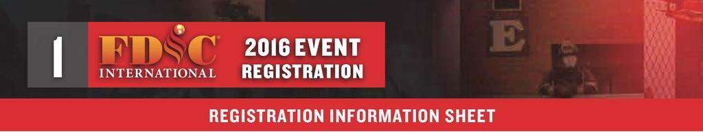 INTERNATIONAL April 18-23, 2016 Indiana Convention Center & Lucas Oil Stadium Indianapolis, Indiana Registration Sponsor: REGISTRATION Fully complete the registration form.