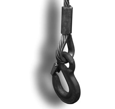 SLINGS AND LIFTING DEVICES MADE OF STEEL WIRE ROPES The Wire rope lifting slings are manufactured according to the EN 13414-1 standard or if specified, according to STAS 8057 / DIN 3088 standards.