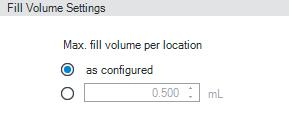 You can choose from: Off (No delay is applied to fraction collection and collection starts as soon as the trigger conditions are met) As calibrated (Delays fraction collection by a pre-defined delay