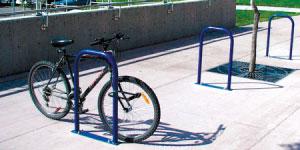 U-racks should not be fastened to interlocking pavers, stones or other easily removable surfaces.