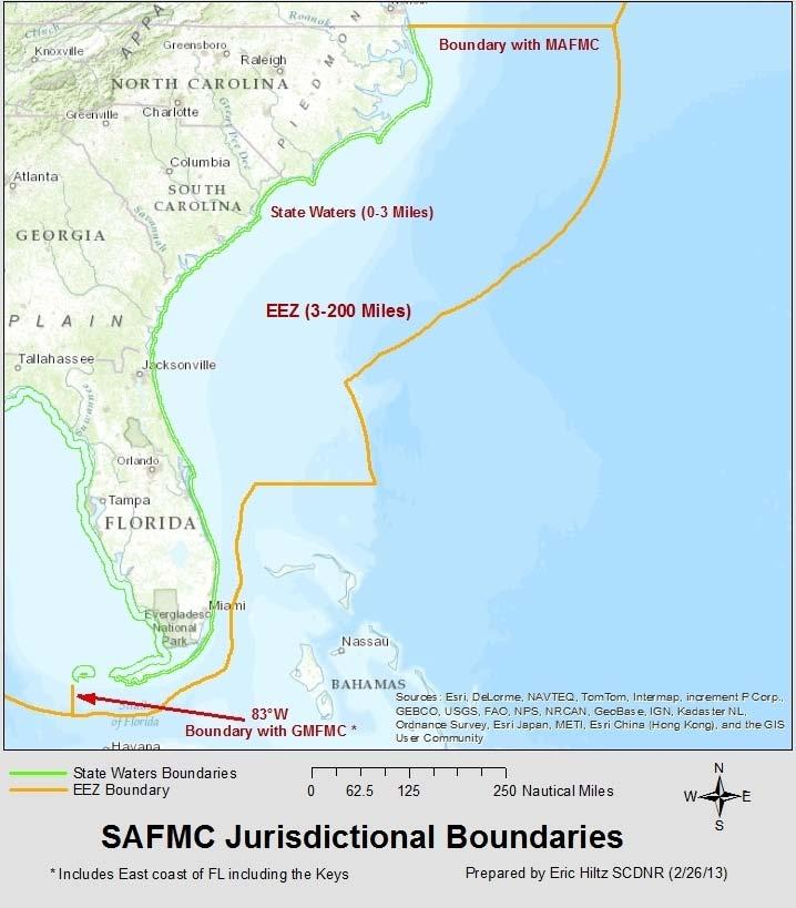 April 2013 4.1.3 South Atlantic Fishery Management Council Jurisdictional Boundaries 4.