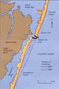 Impact of jetties On a larger scale the construction of jetties between Fenwick and Assateague islands in order to keep