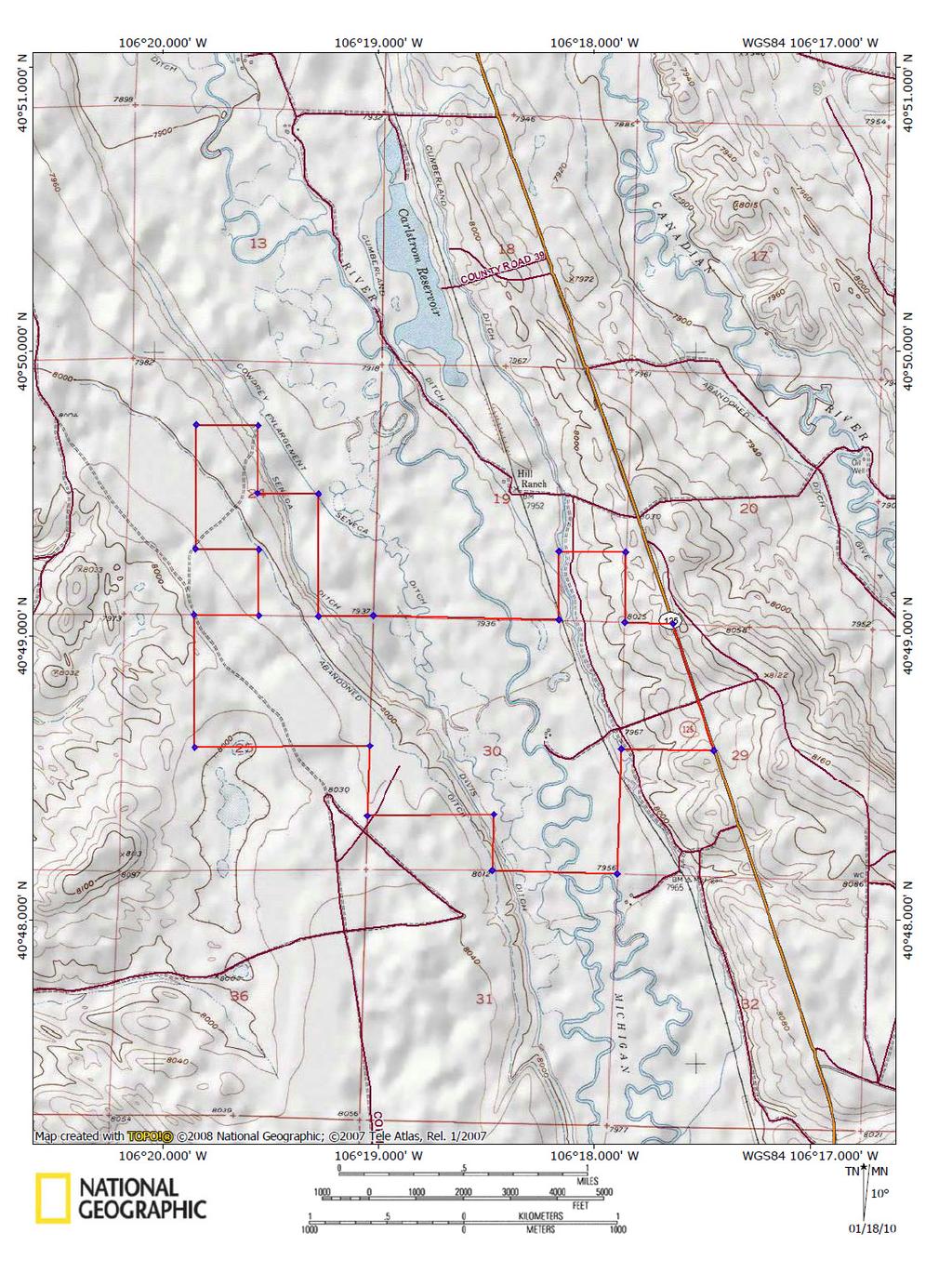 DOUBLE M RANCH BOUNDARY MAP Boundary Map is provided for reference