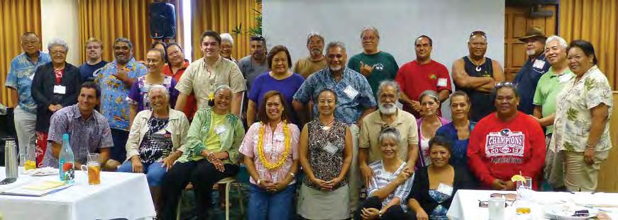 Hawai i Aha Moku o Keawe Makes Organizational Headway Participants of the Aha Moku Leadership Workshop in Hilo.