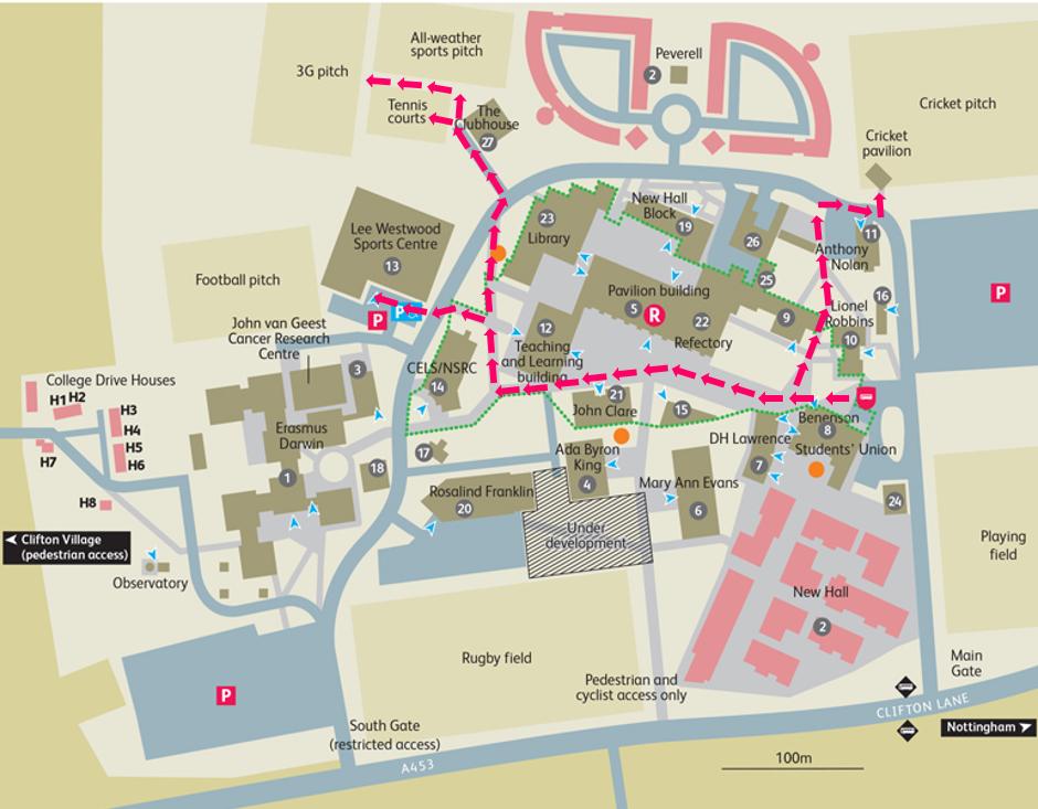Campus map Travelling to LWSC, tennis centre, cricket pitch and 3G pitch By bus The Go2 Uni 4 runs between the City & Clifton Campuses.