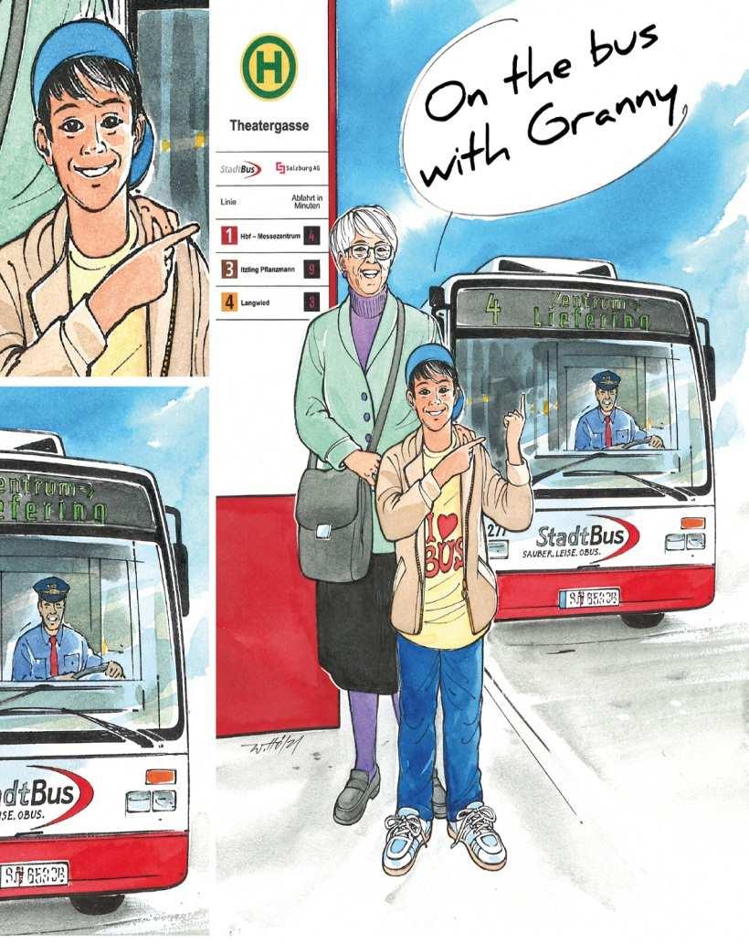 9.) On the bus with Granny Brochure for children age 5-10 create understanding between generations integrated