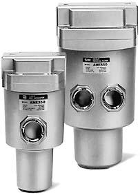 type) Micro Mist Separator Series AMD Series AMD Model Rated flow (l/min (ANR)) Port size (Rc, G, NPT) AMD50 00 /8, /4, 3/8 AMD50 500 /4, 3/8, / Specifications Fluid Max. operating pressure Min.
