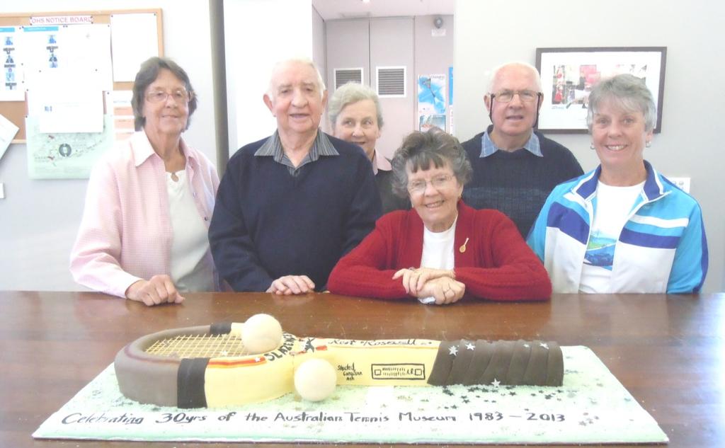 Volunteers enjoyed cutting the cake the following week and you will be pleased to know that the signed handle went