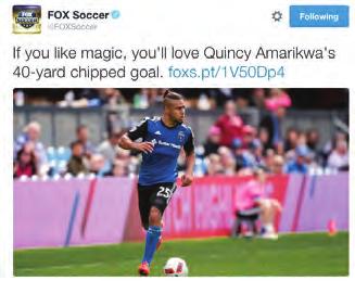 off his line, Amarikwa launched a