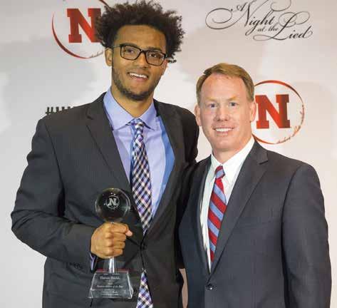 , Biological Sciences) earned his second consecutive first-team Academic All-America award in men s basketball before being named Nebraska s Male Student- Athlete of the Year.