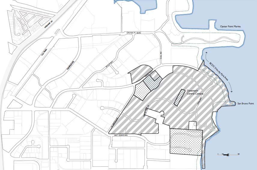 APPROVED EXPANDED GENENTECH MASTER PLAN DISTRICT Genentech Master Plan District (165 acres) New Expanded Genentech Master Plan District (8